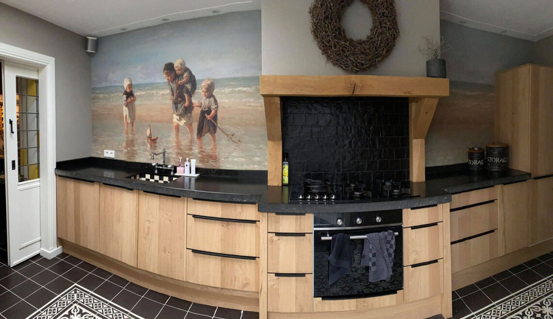 behang in de keuken