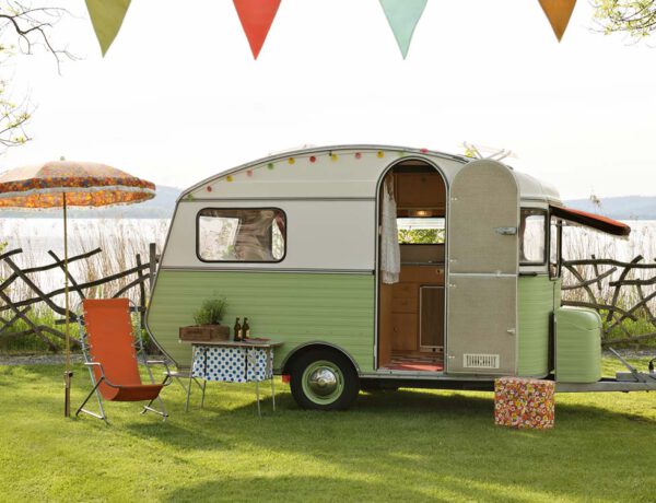 behang in caravan