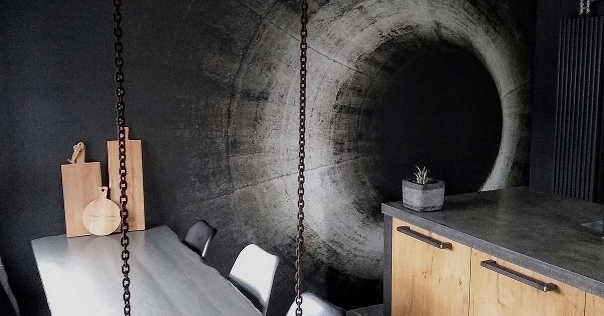 Behang met 3D effect