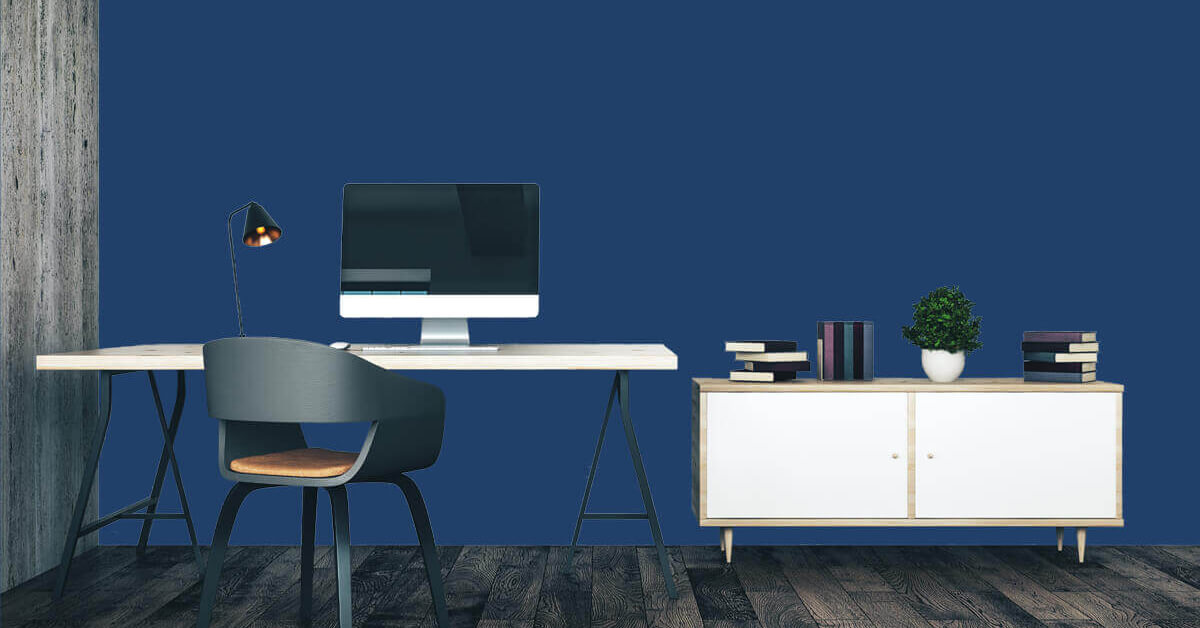 Effen blauw fotobehang