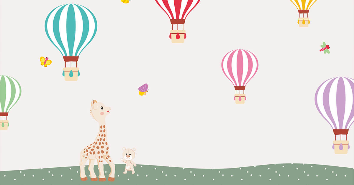 Fotobehang van Sophie la girafe®