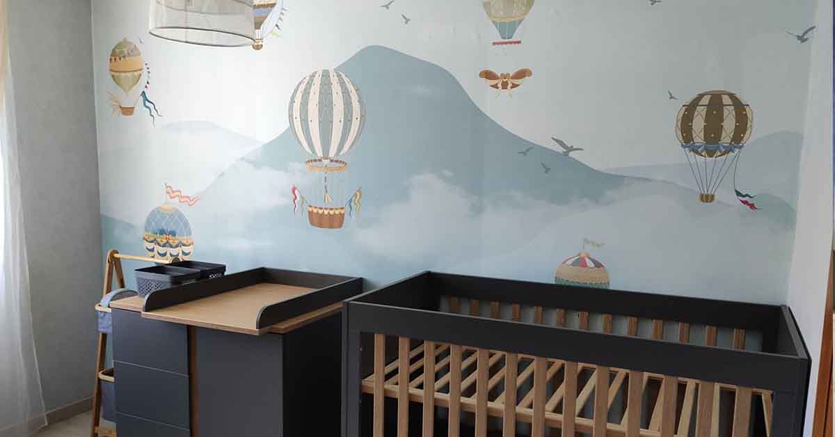 Fotobehang met animaties
