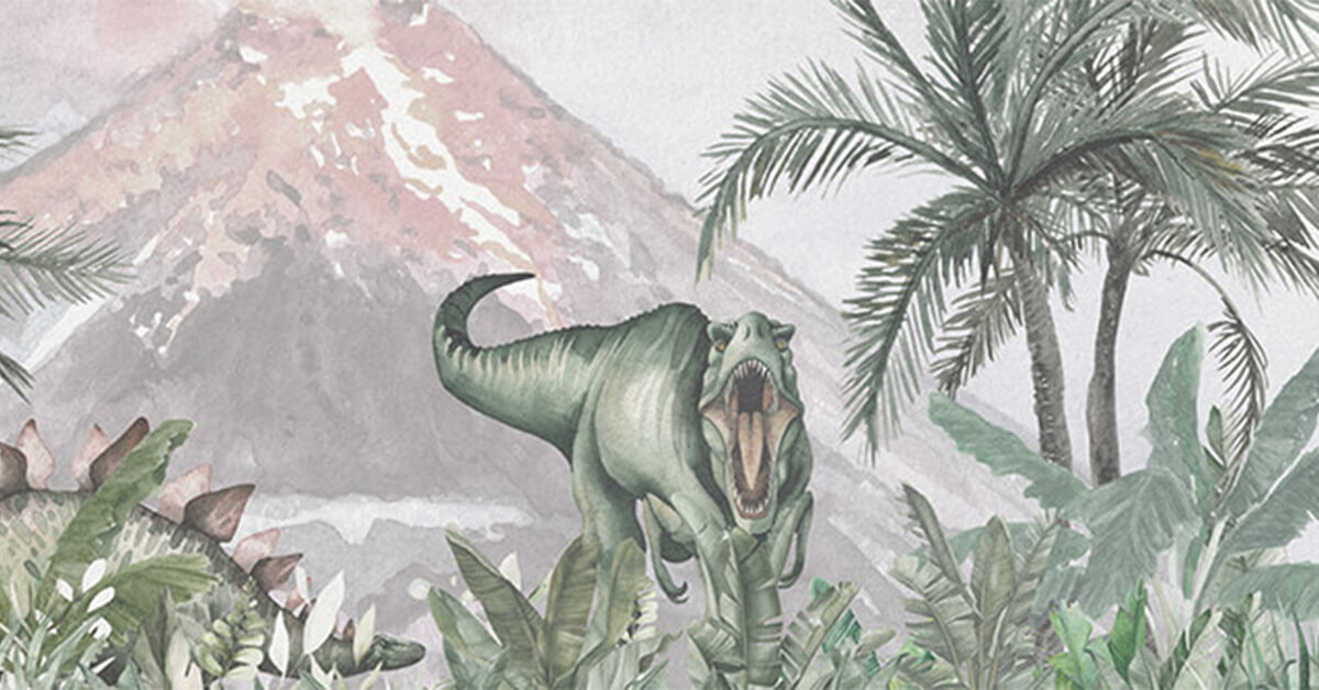 Lemonwalls dinosaurus behang
