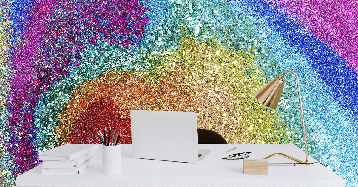 Fotobehang glitter