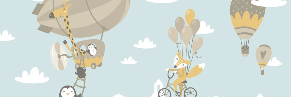 Hip en trendy behang voor kinderen Hip en trendy behang voor kinderen