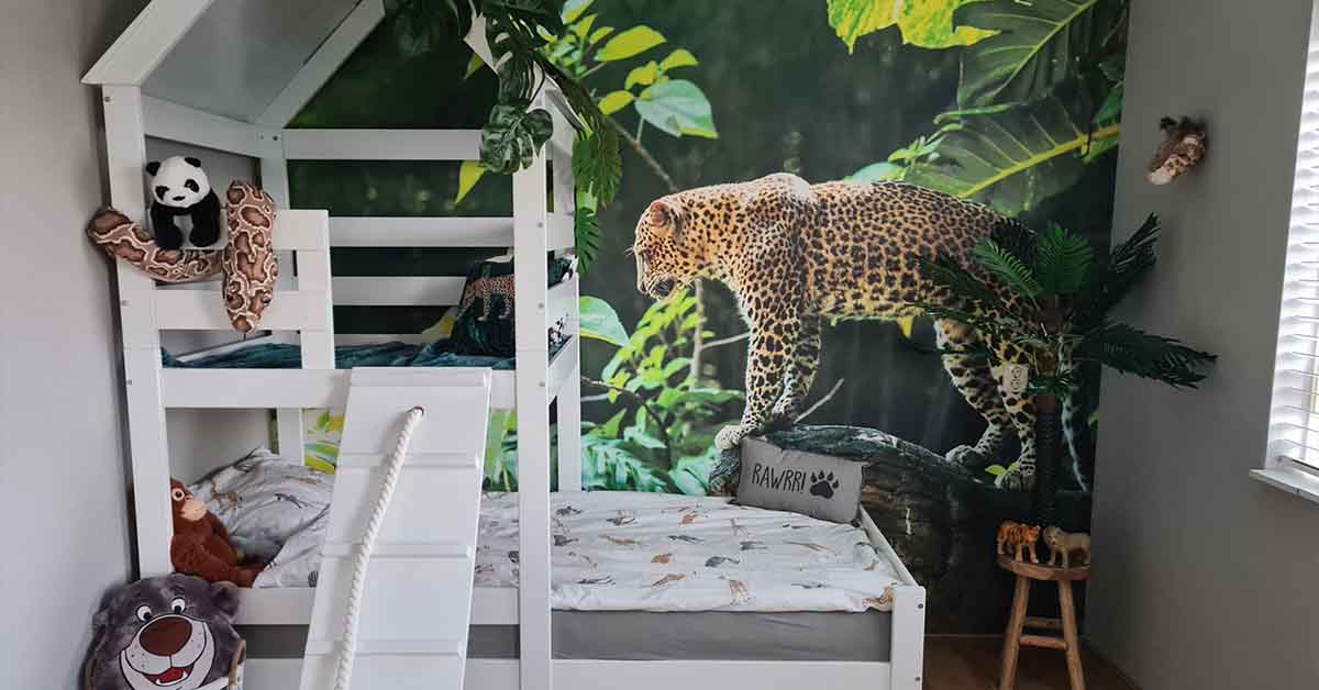 Fotobehang met een luipaard