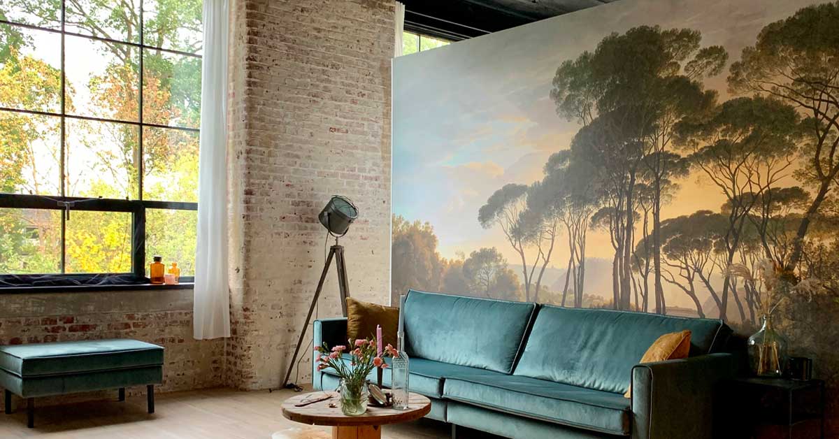 Schilderij behangpapier