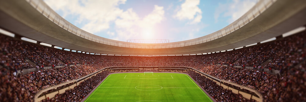 Voetbalstadion op behangpapier Voetbalstadion op behangpapier