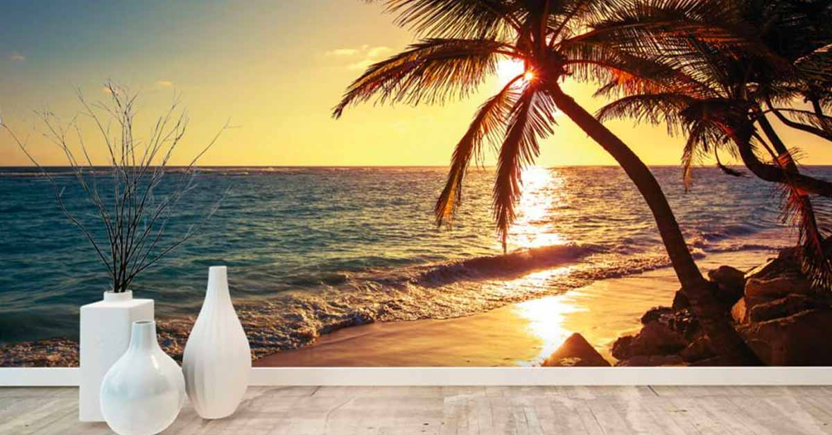 Fotobehang strand