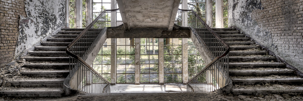 Trappen op behangpapier Trappen op behangpapier