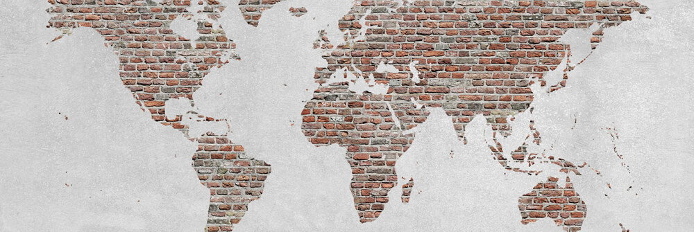 Wereldkaart behang Wereldkaart behang