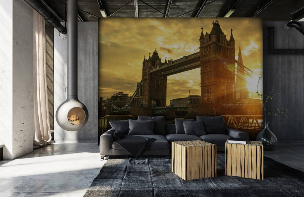 Steden behang - Londen Tower Bridge - Slaapkamer 1