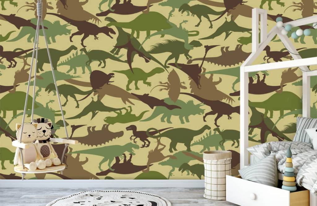 Dinosaurussen - Dino camouflage  - Kinderkamer 1