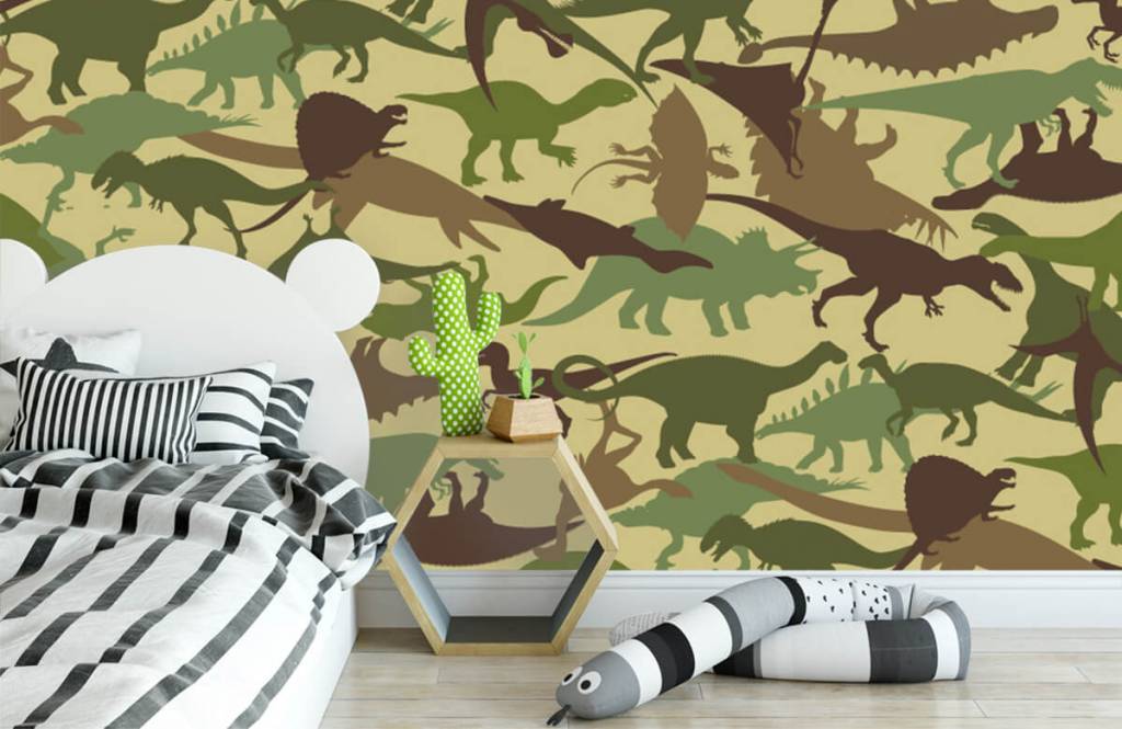 Dinosaurussen - Dino camouflage  - Kinderkamer 3