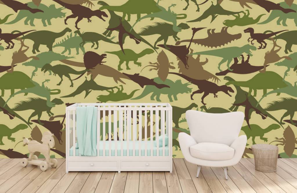 Dinosaurussen - Dino camouflage  - Kinderkamer 5