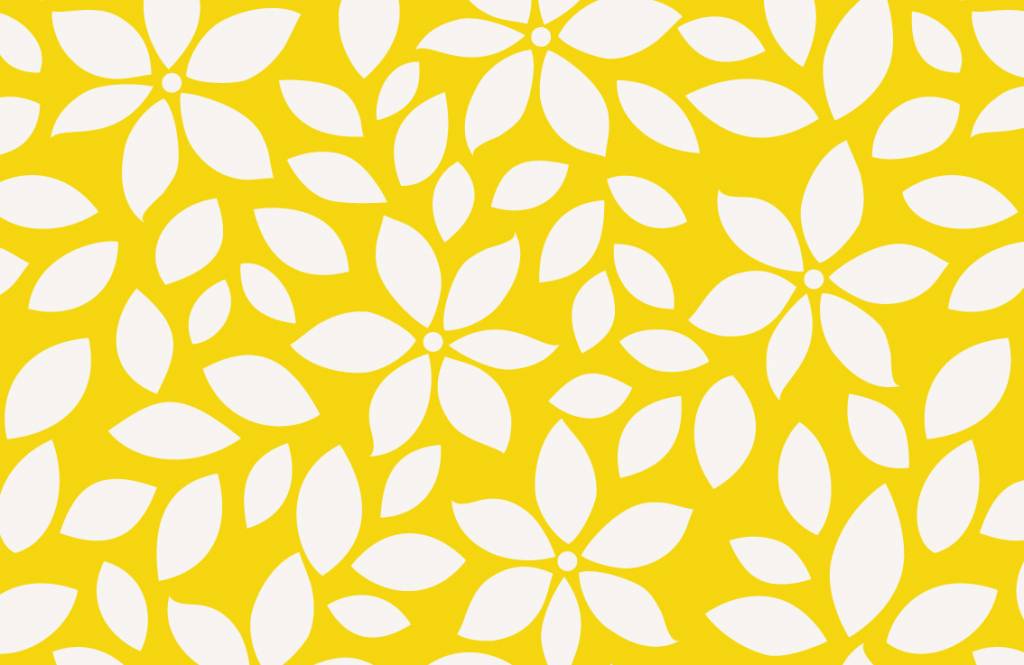 Overige - Geel bloemenpatroon - Babykamer 7