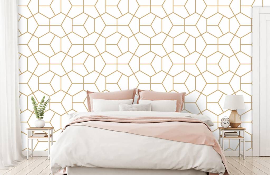 Overige - Gouden geometrisch patroon - Slaapkamer 1