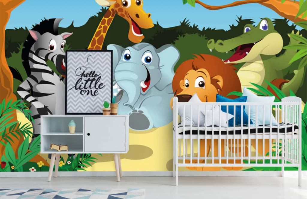 Safaridieren - Vrolijke wilde dieren - Kinderkamer 6