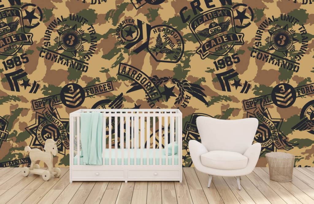 Overige - Camouflage met logo's  - Kinderkamer 5