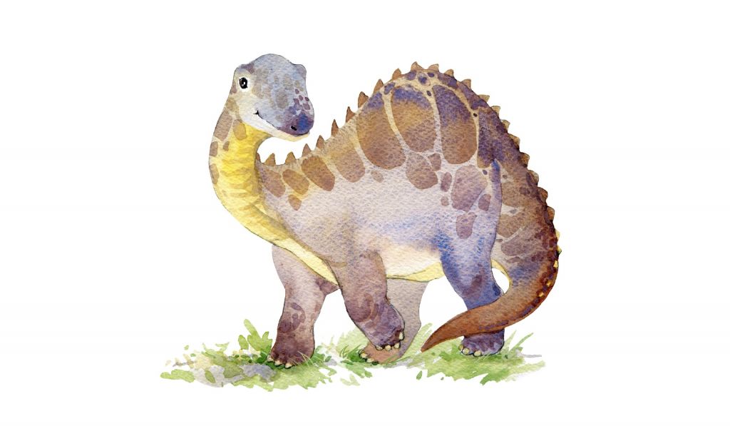 Dinosaurus van waterverf