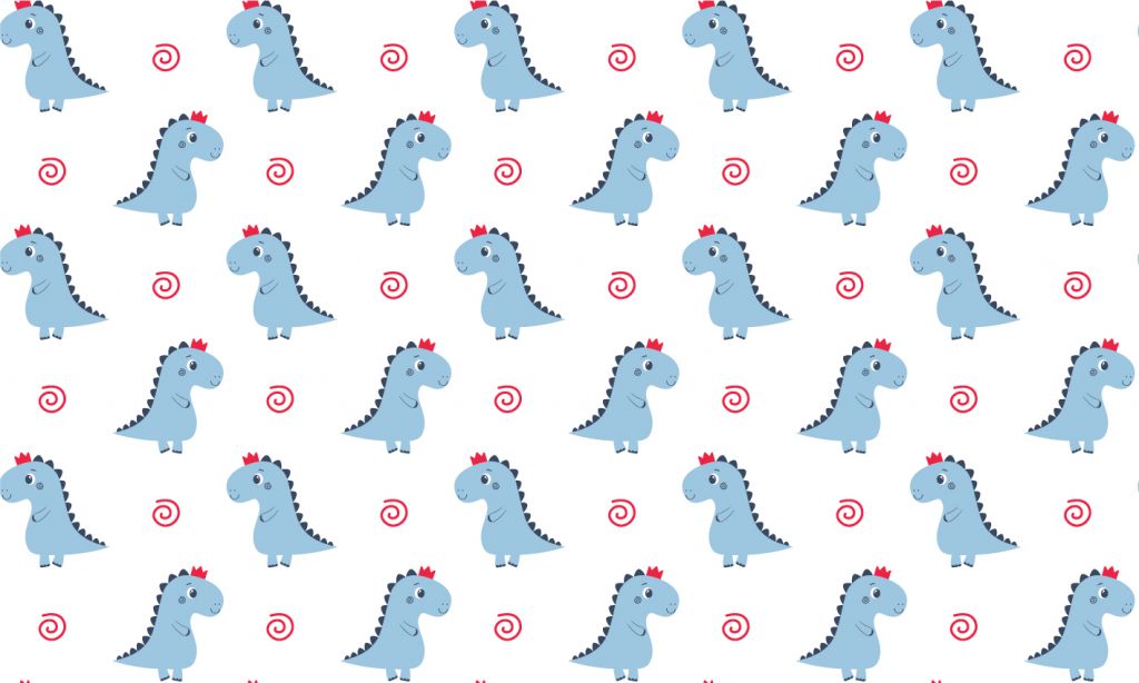 Blauwe dino's
