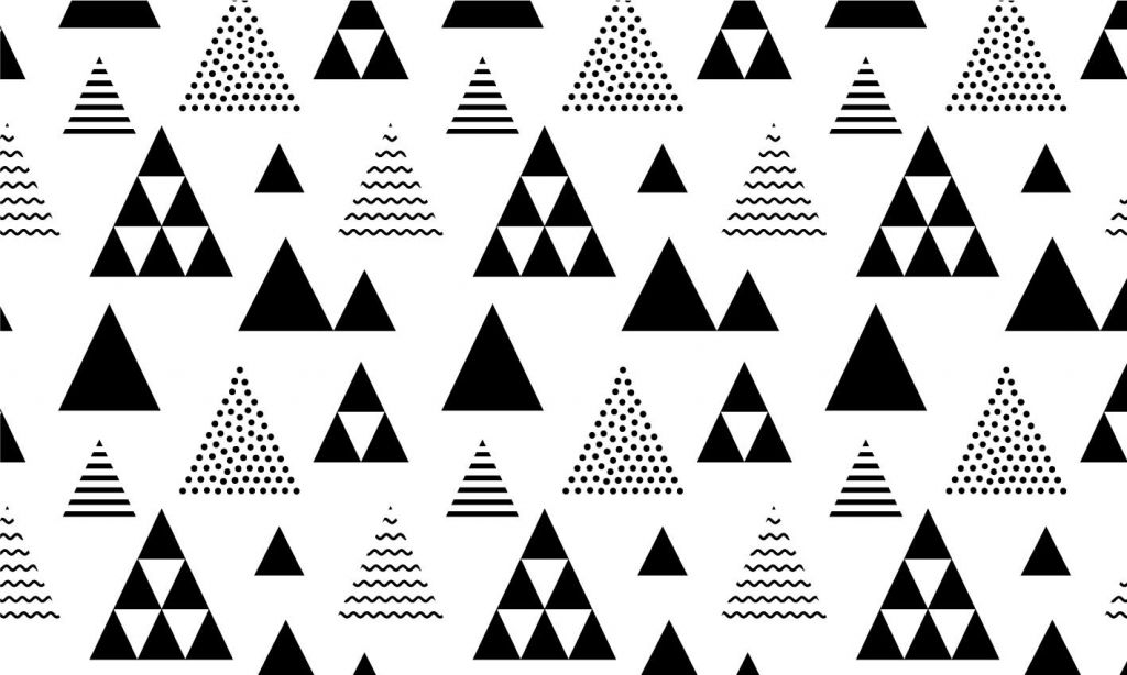 Driehoeken in zwart-wit