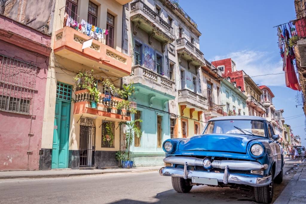 Klassiek auto in cuba