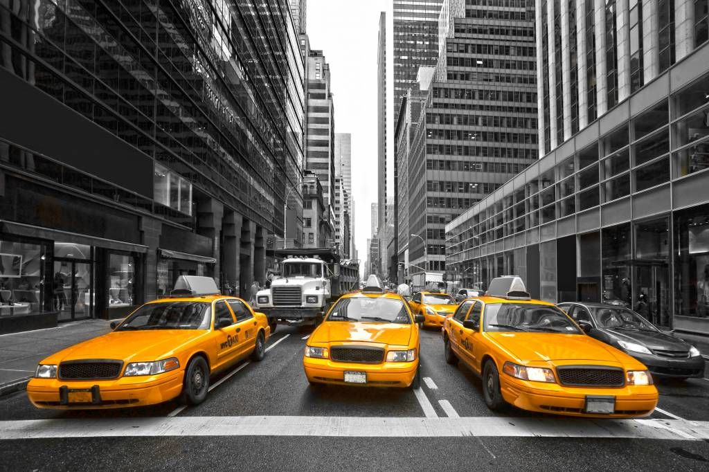 Gele taxi's in New York