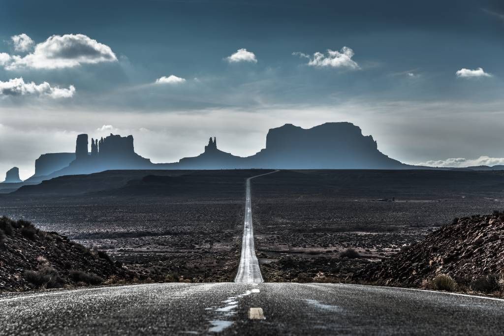 Lange weg in Arizona 