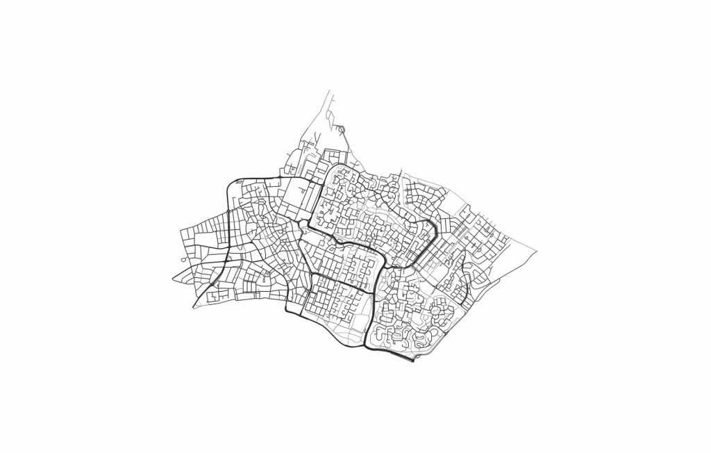 Plattegrond van Huizen, wit 