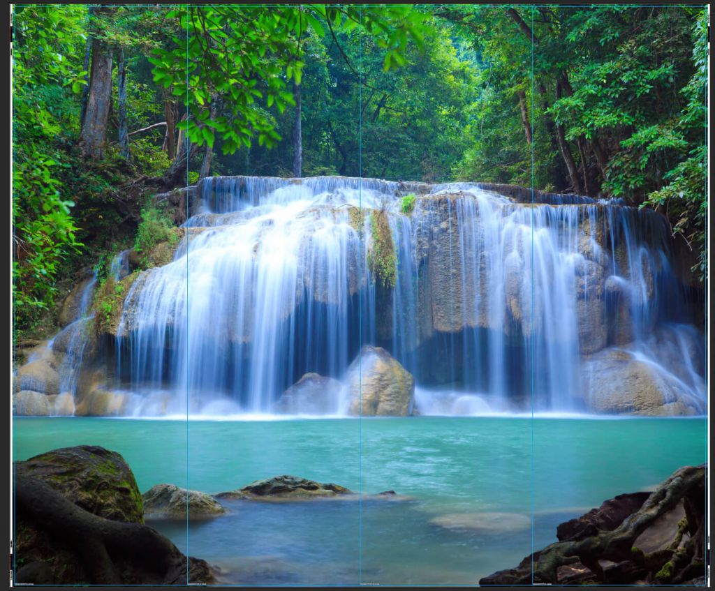 Verbazingwekkende waterval - outlet - 300 x 250 cm