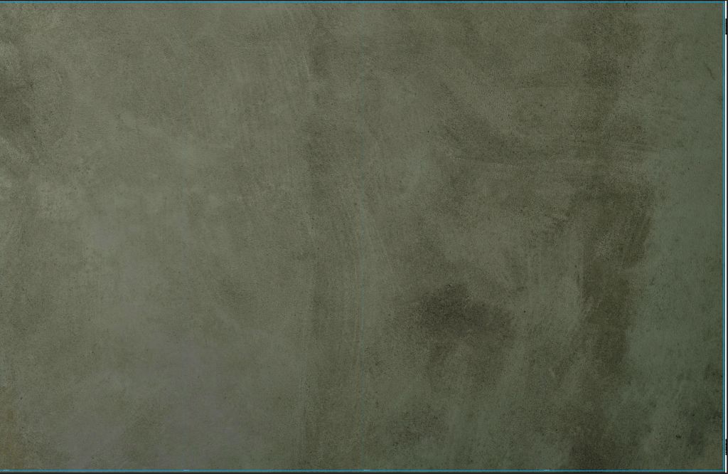 Groen beton met vegen en barsten - Outlet - 395 x 250 cm