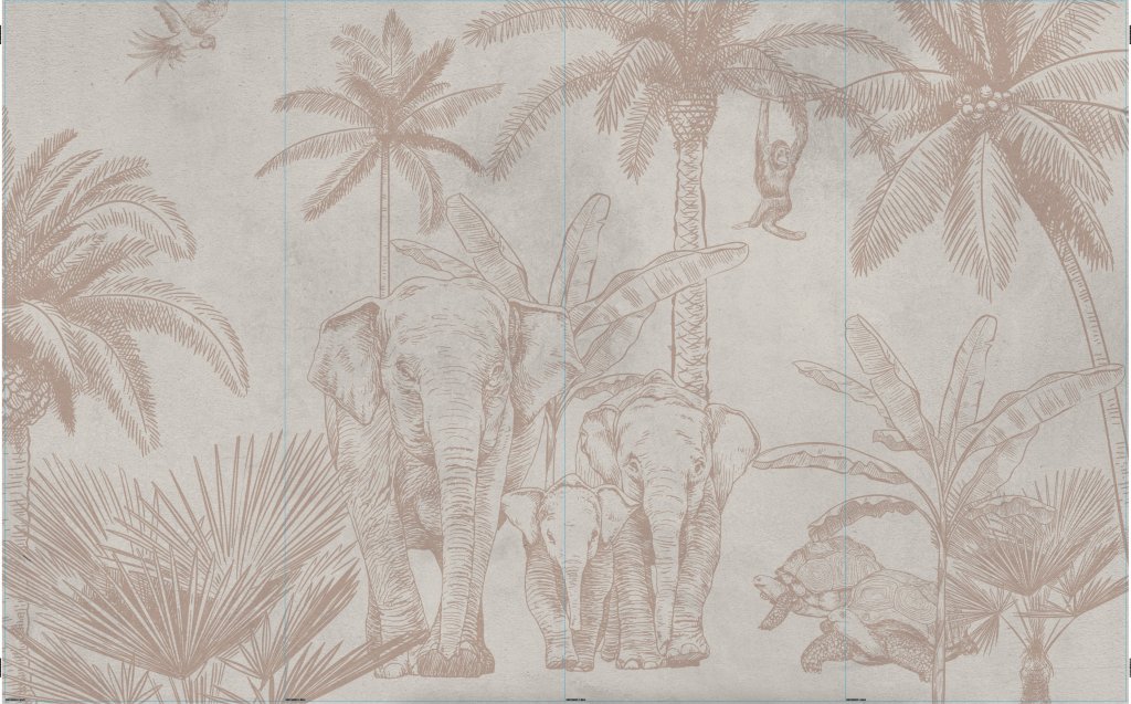 Olifanten taupe - Outlet - 406.5 x 250 cm