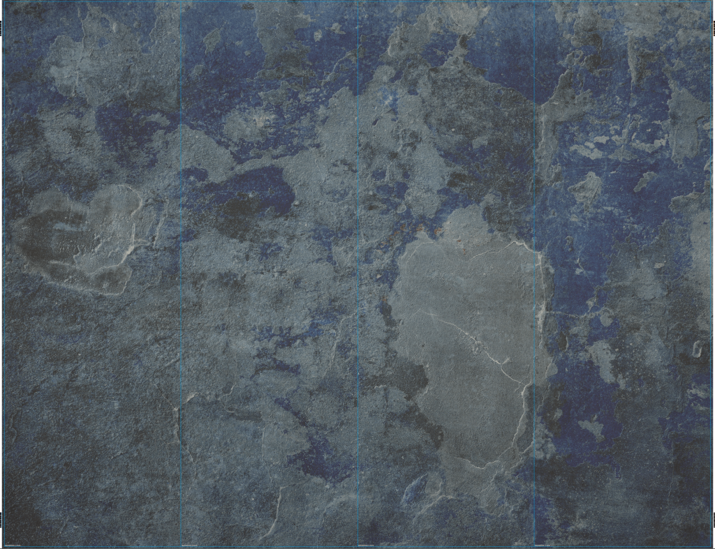 Blauw beton - Outlet - 320 x 245 cm