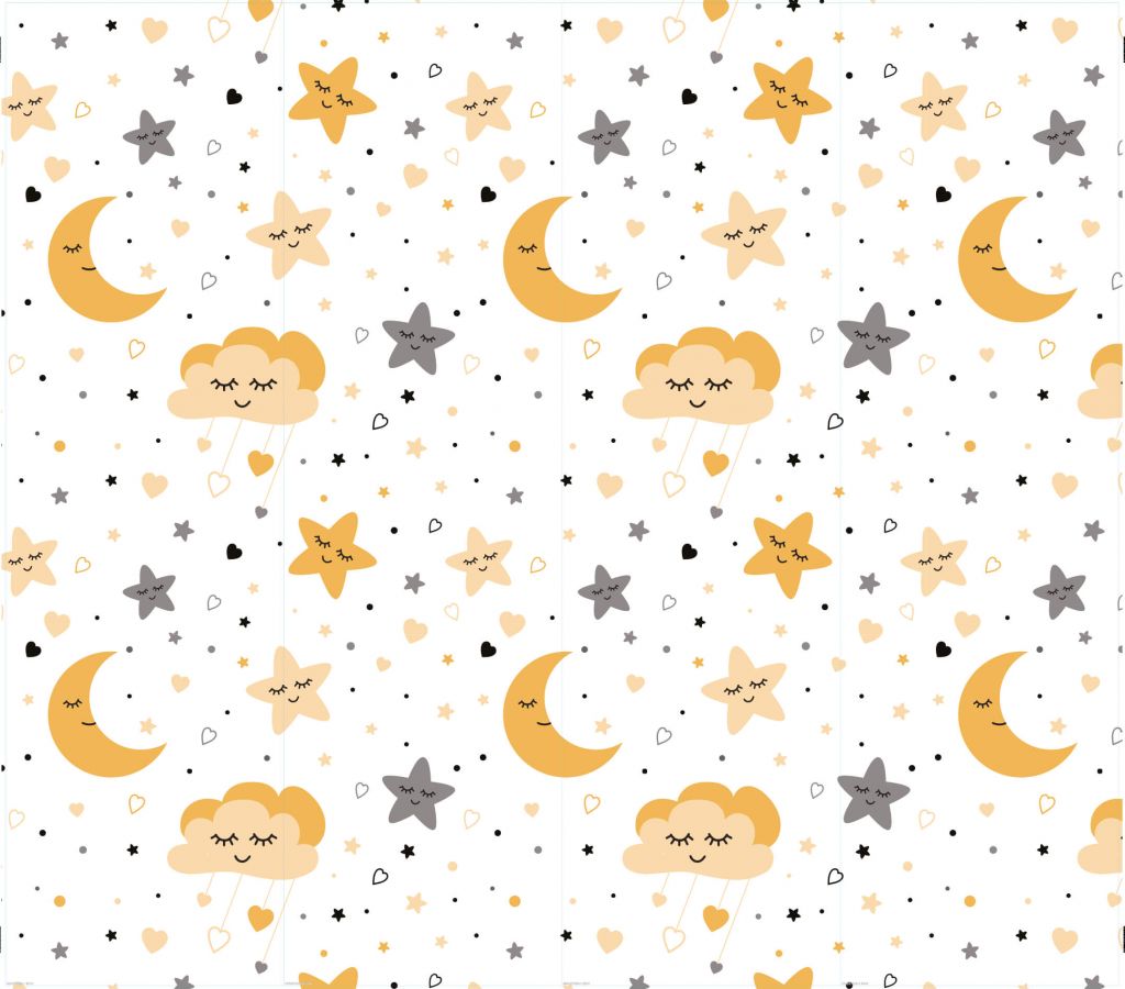 Wolkjes, manen en sterren - Outlet - 290 x 255 cm