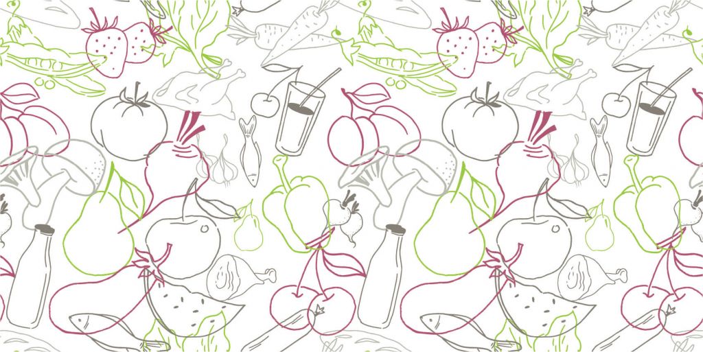 Groente en fruit iconen