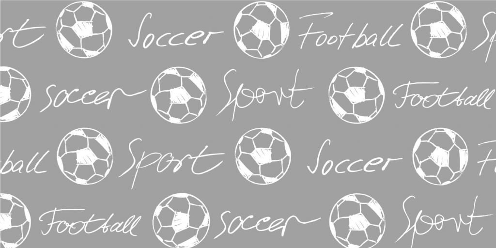 Voetballen en tekst