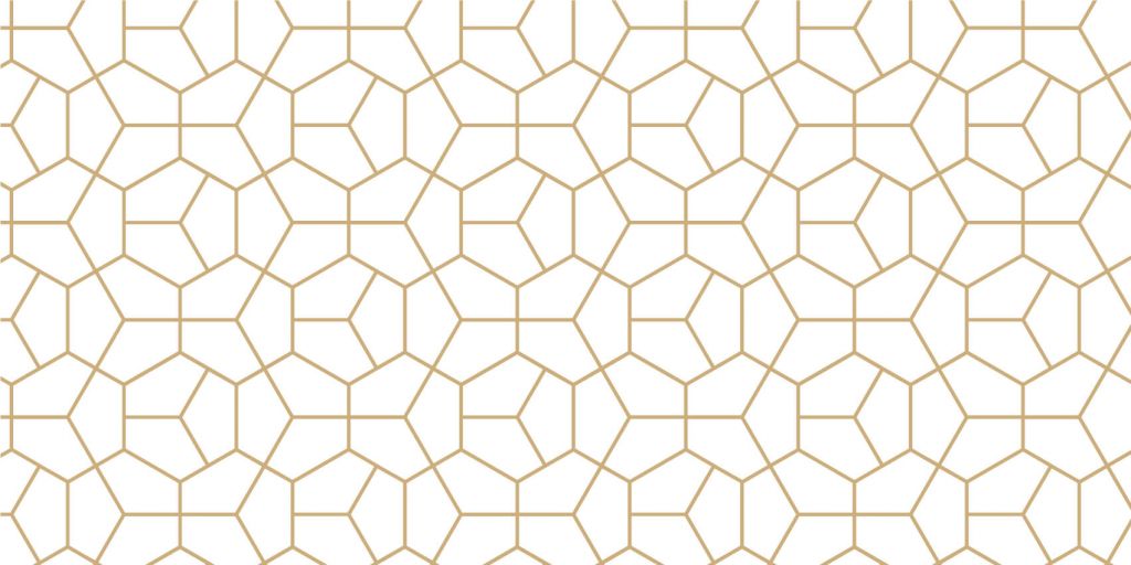 Gouden geometrisch patroon