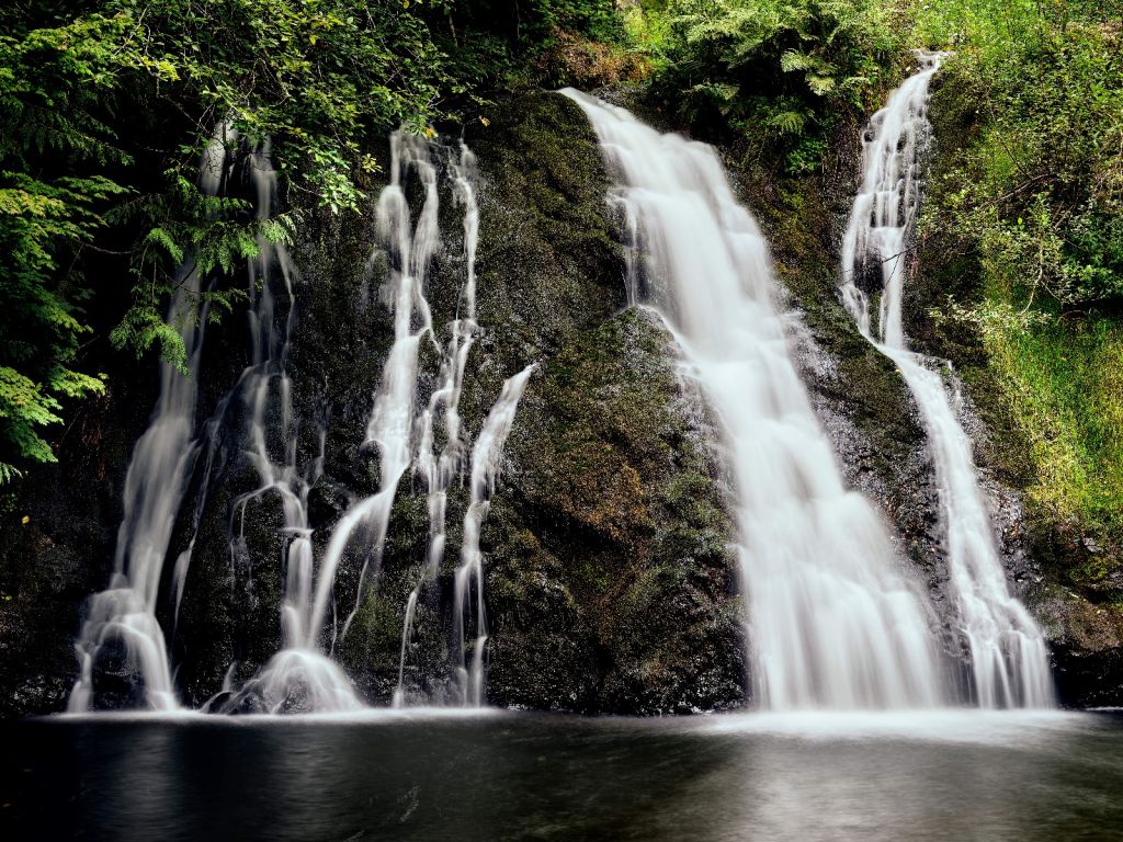 Waterval met 4 stromen 