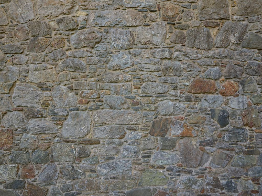 Middeleeuwse stenen muur
