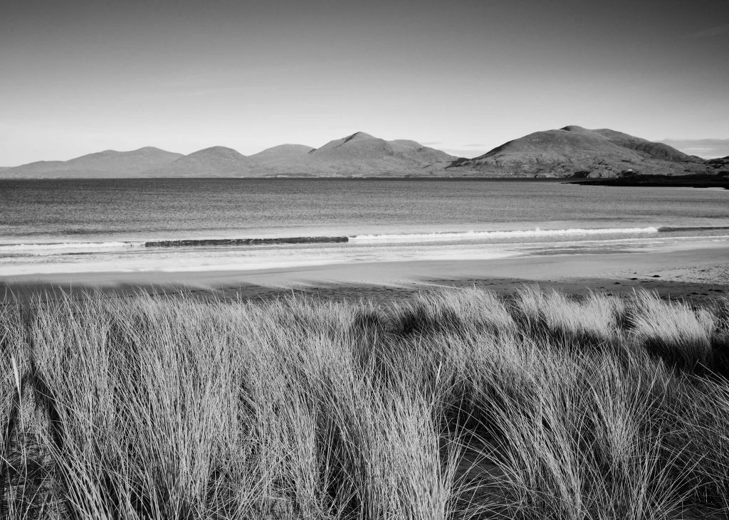 Helmgras, strand en bergen