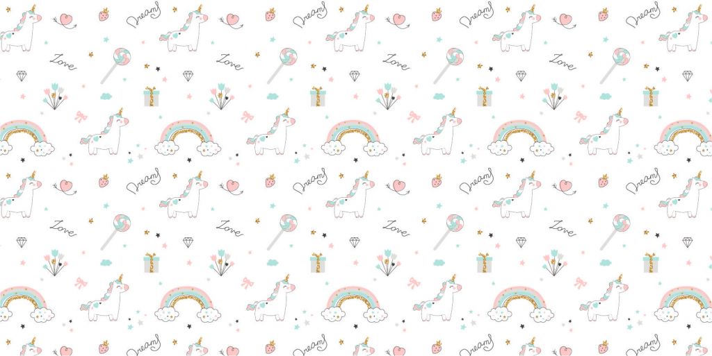 Eenhoorns, regenbogen en glitters