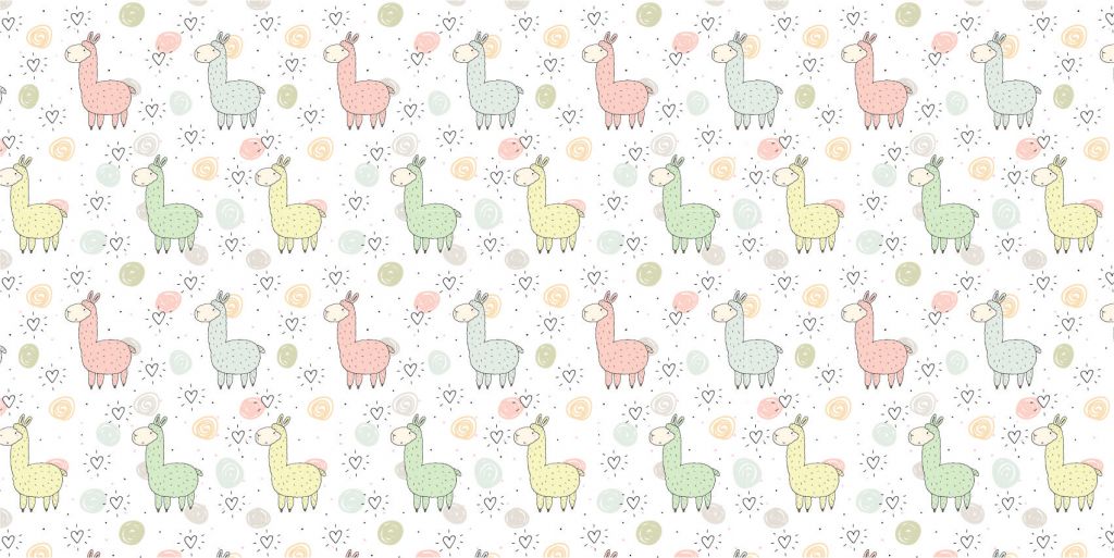 Gekleurde alpaca's