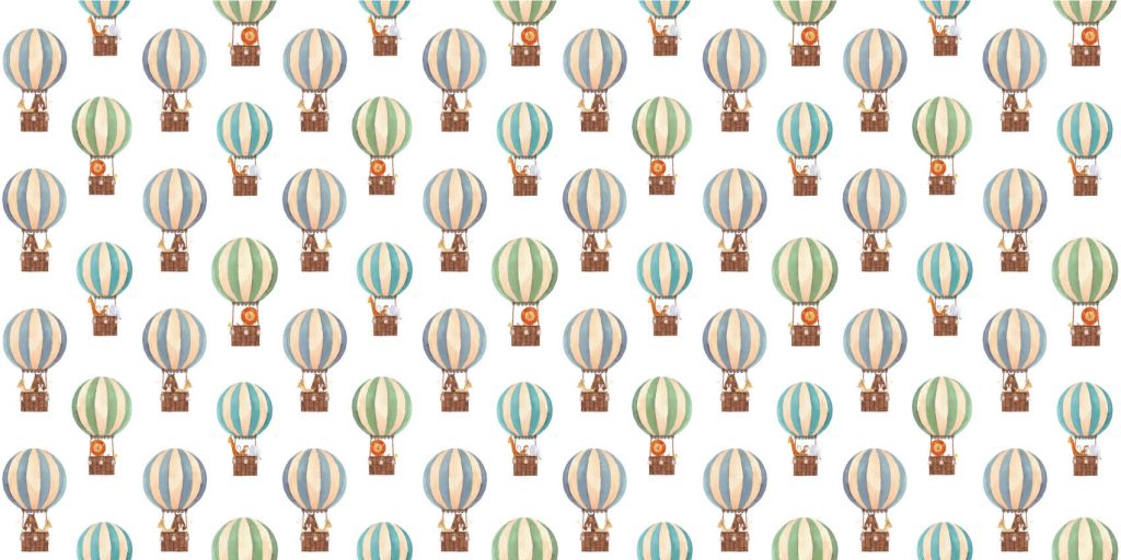 Luchtballonnen van waterverf