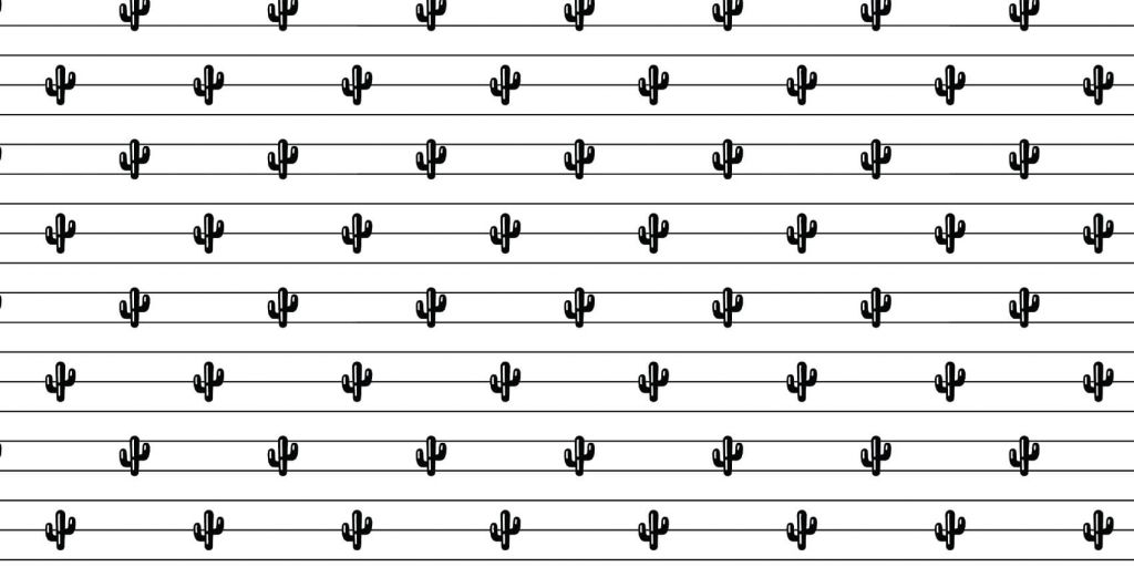 Cactussen en lijnen