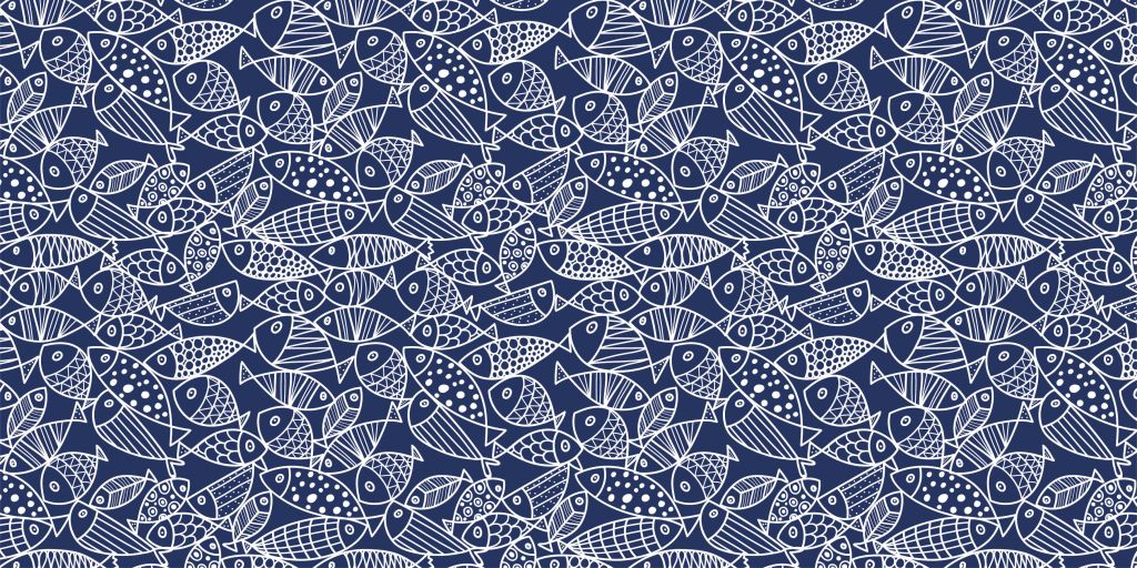 Vissen blauw