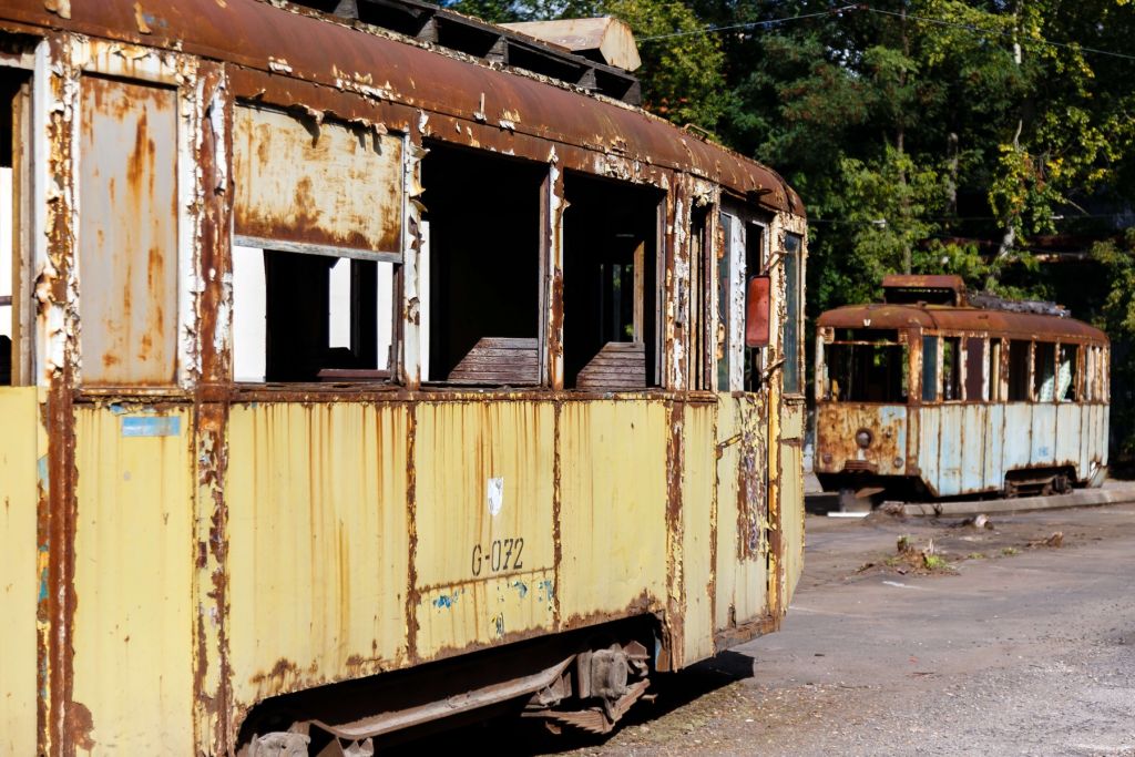 Roestige trams