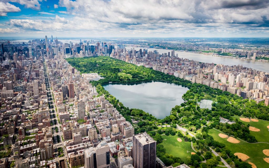 Skyline met Central Park