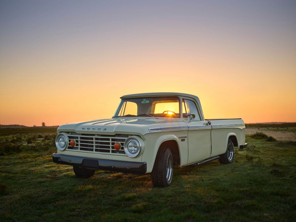 Pick-up bij zonsopgang