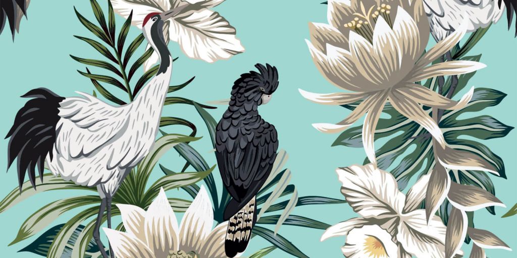 Kraanvogels en papegaaien